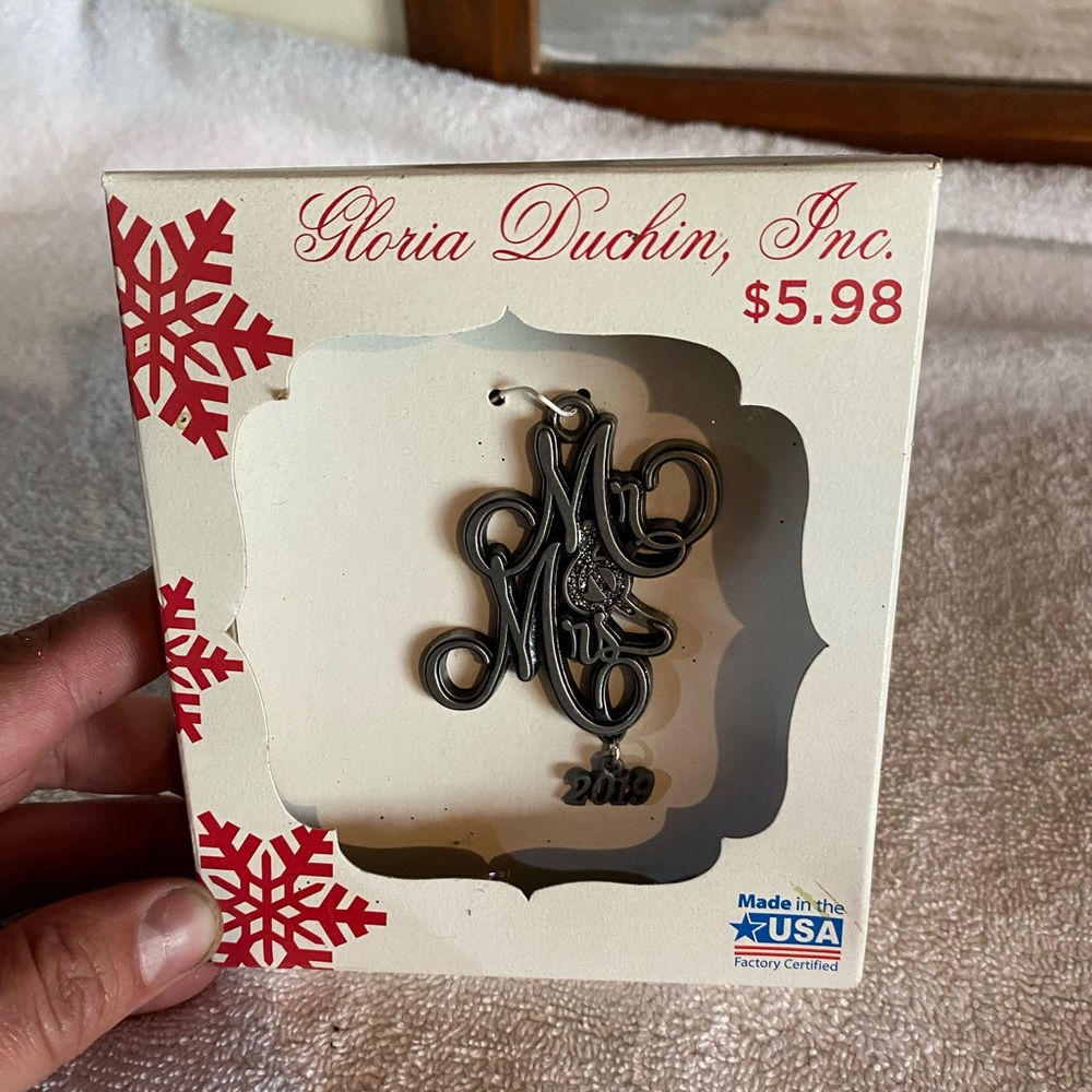 Mr. And Mrs. 2019 Holiday Ornament